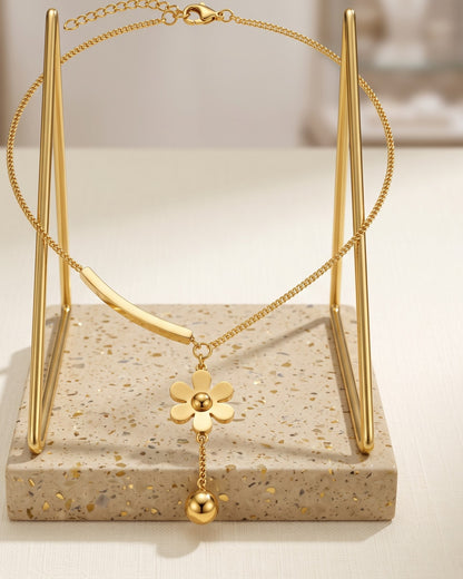 Soluna Trail Lariat Necklace - Stand Display Shot