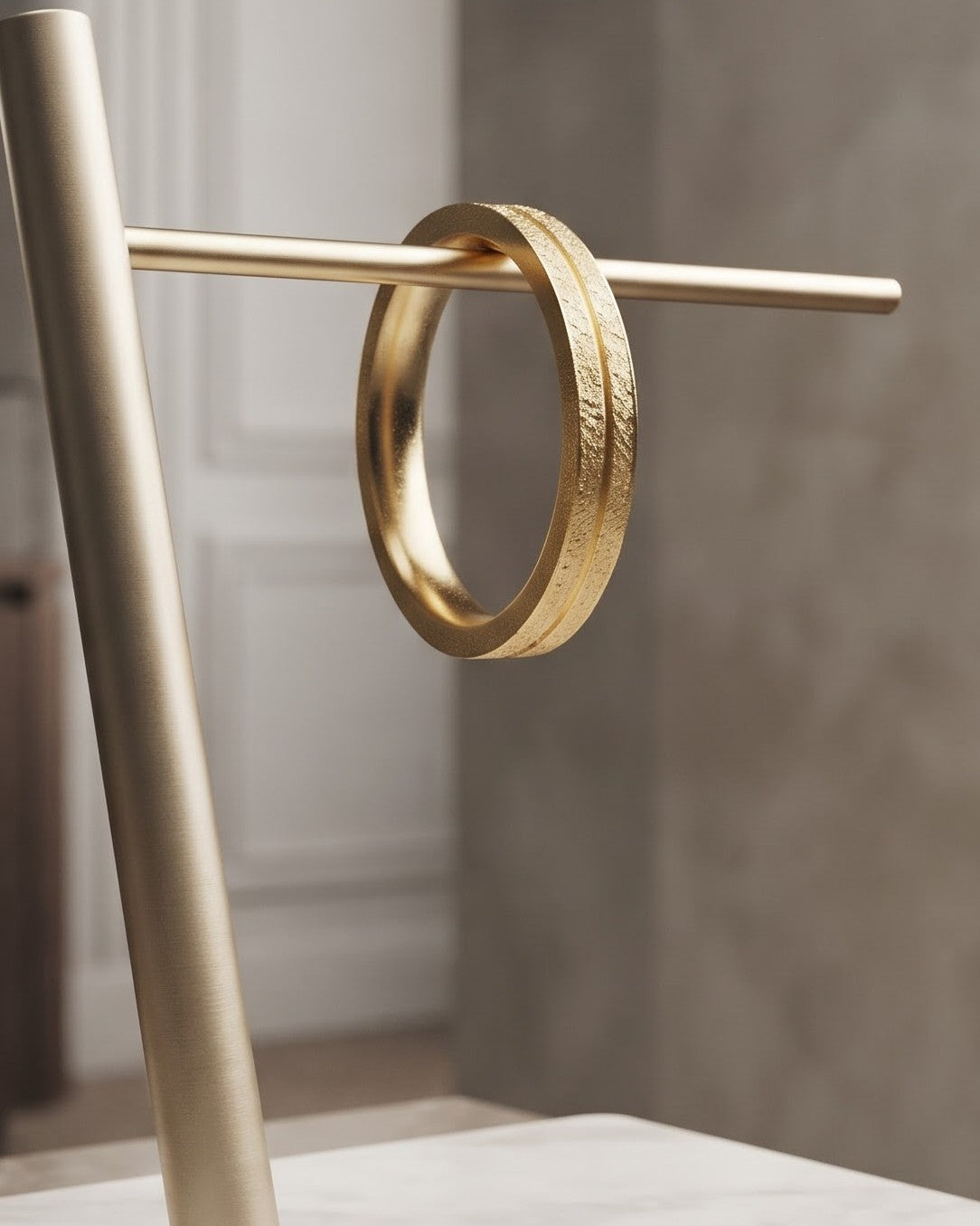 Solvara Ridge Band Ring - Stand / Display Shot