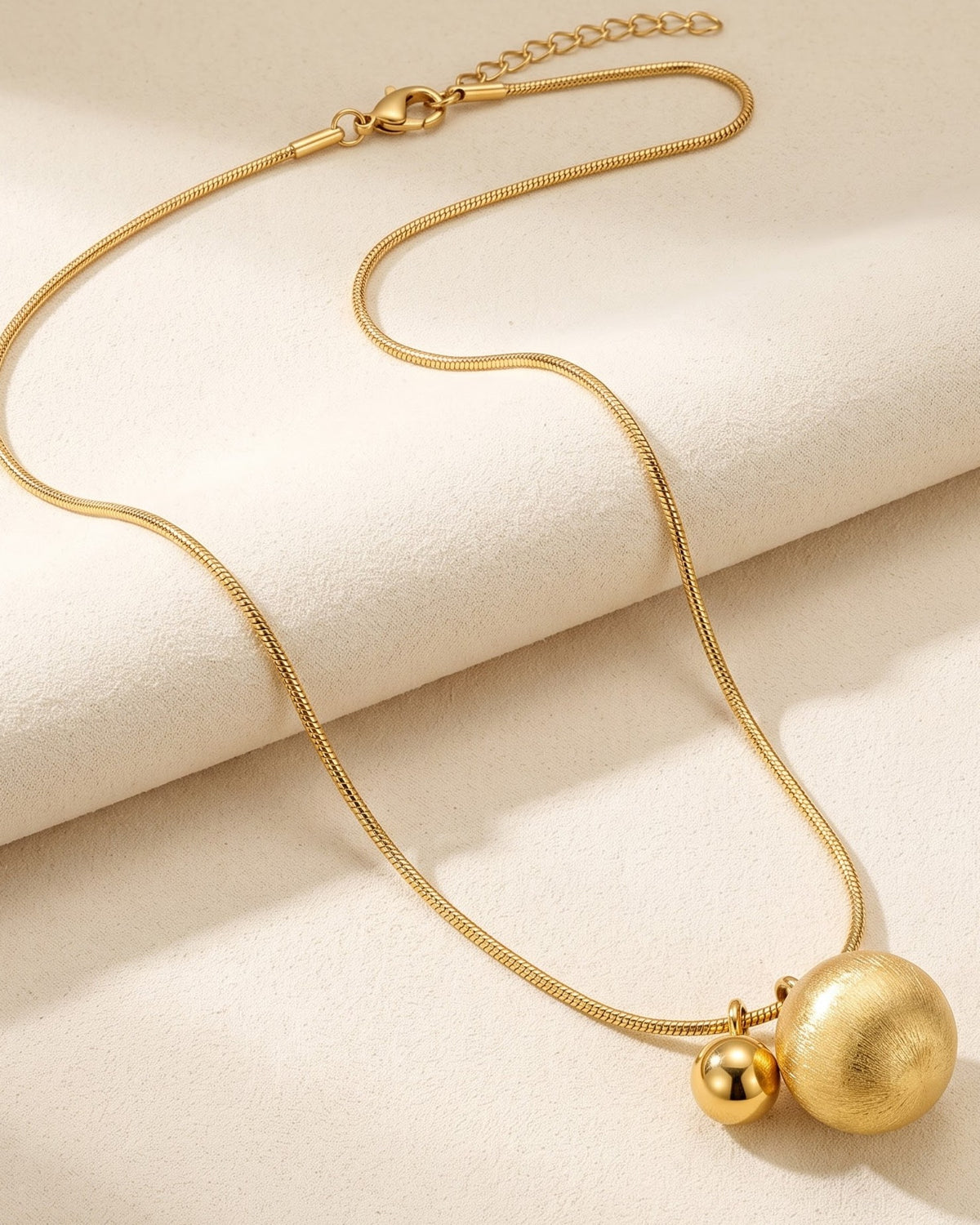 Solmona Duo Orb Pendant Necklace – Hero Shot