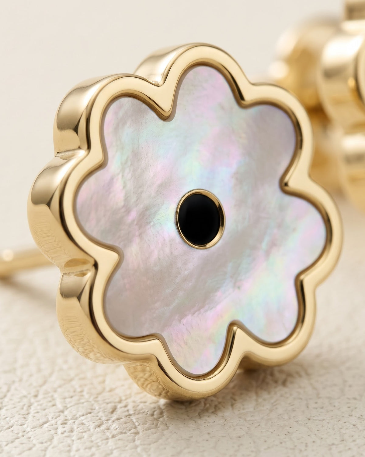Solpia Bloom Stud Earrings - Cinematic Shot