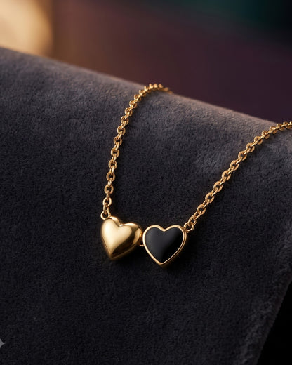 Solkina Duo Heart Pendant Necklace – Hero Shot