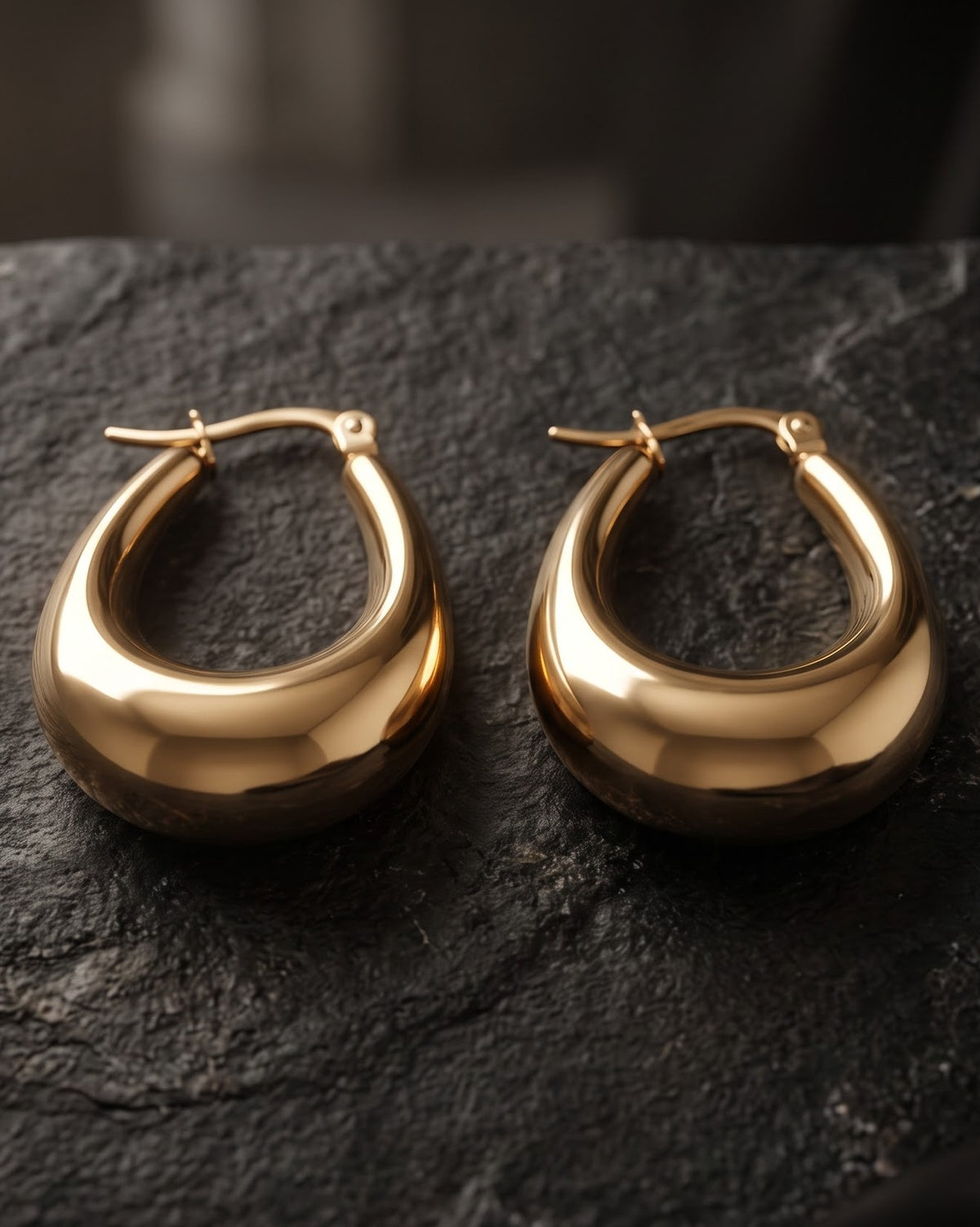 Solveka Dome Hoop Earrings - Hero Shot