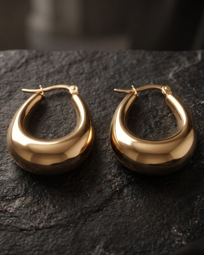 Solveka Dome Hoop Earrings - Hero Shot