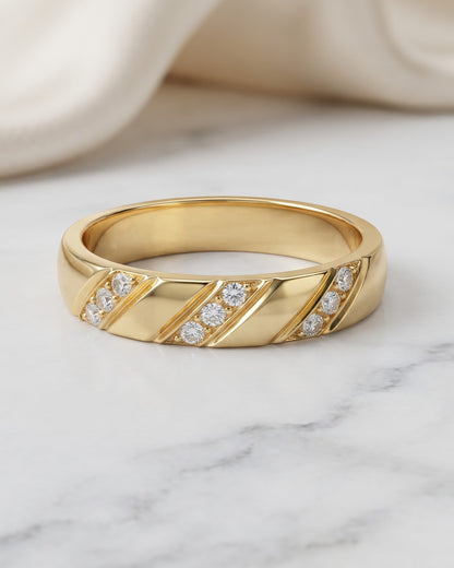 Solvyka Slant Stacking Ring - Hero Shot