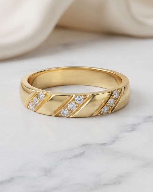 Solvyka Slant Stacking Ring - Hero Shot
