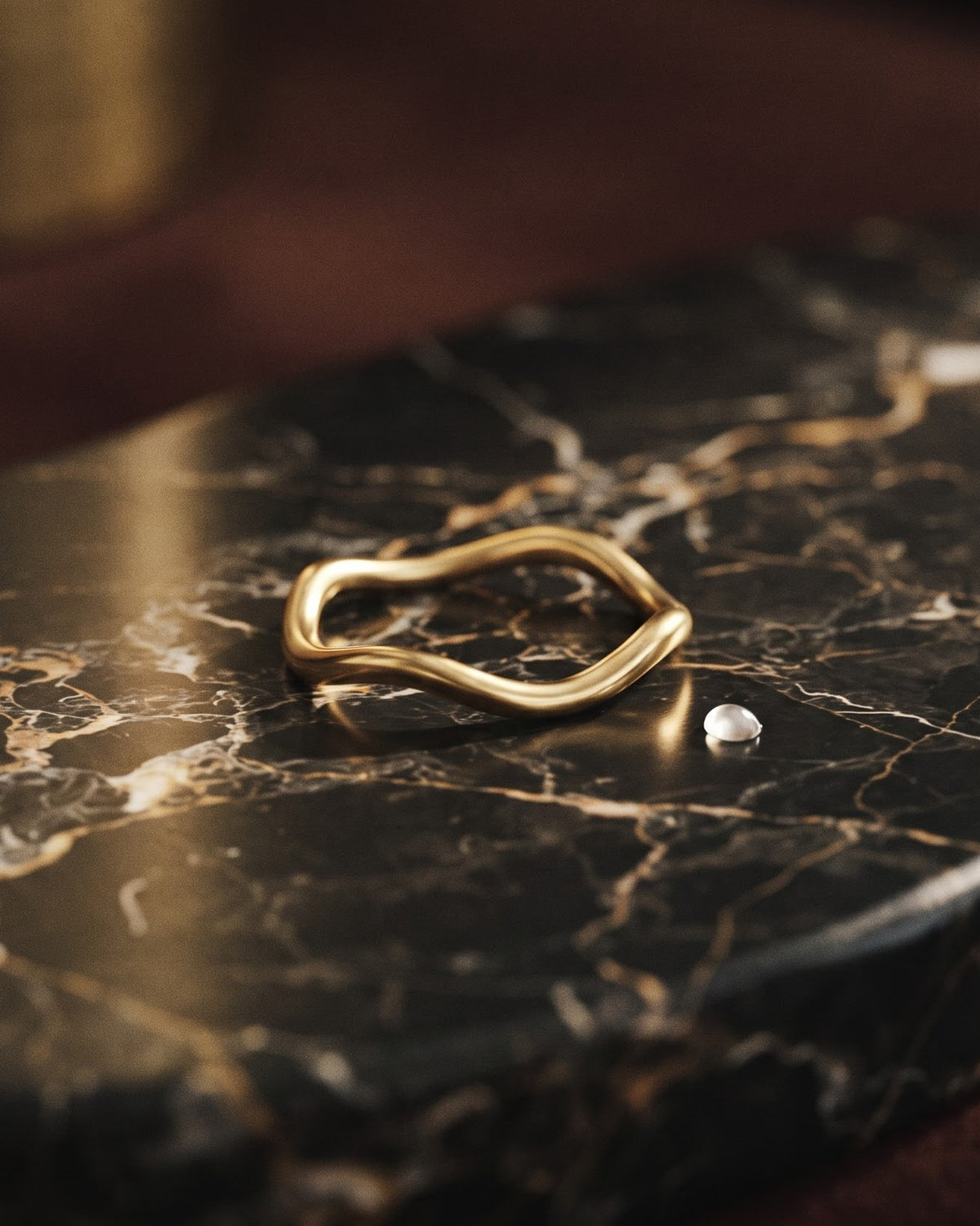 Solvaya Wave Band Ring - Hero Shot