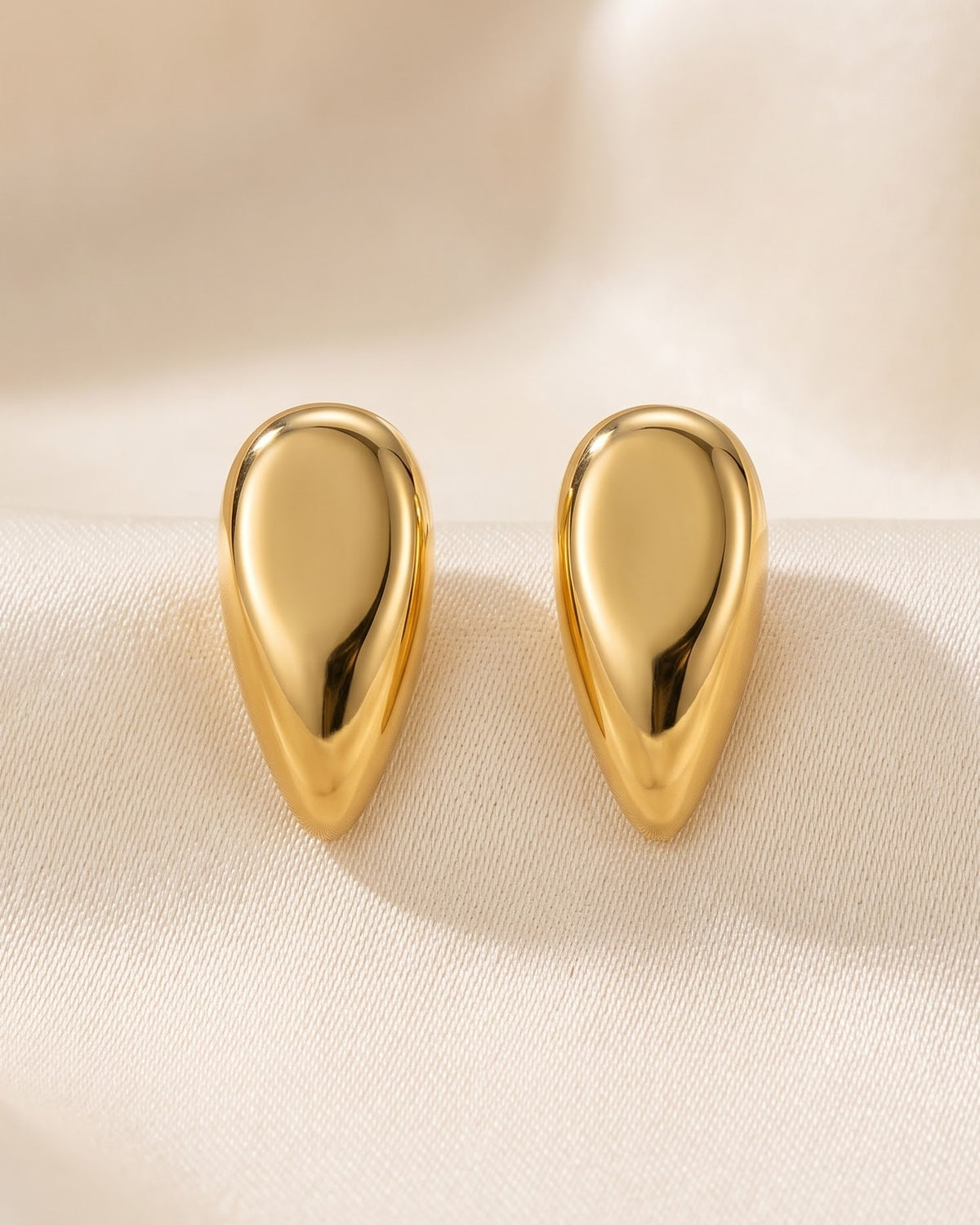 Solunea Teardrop Stud Earrings - Display Shot