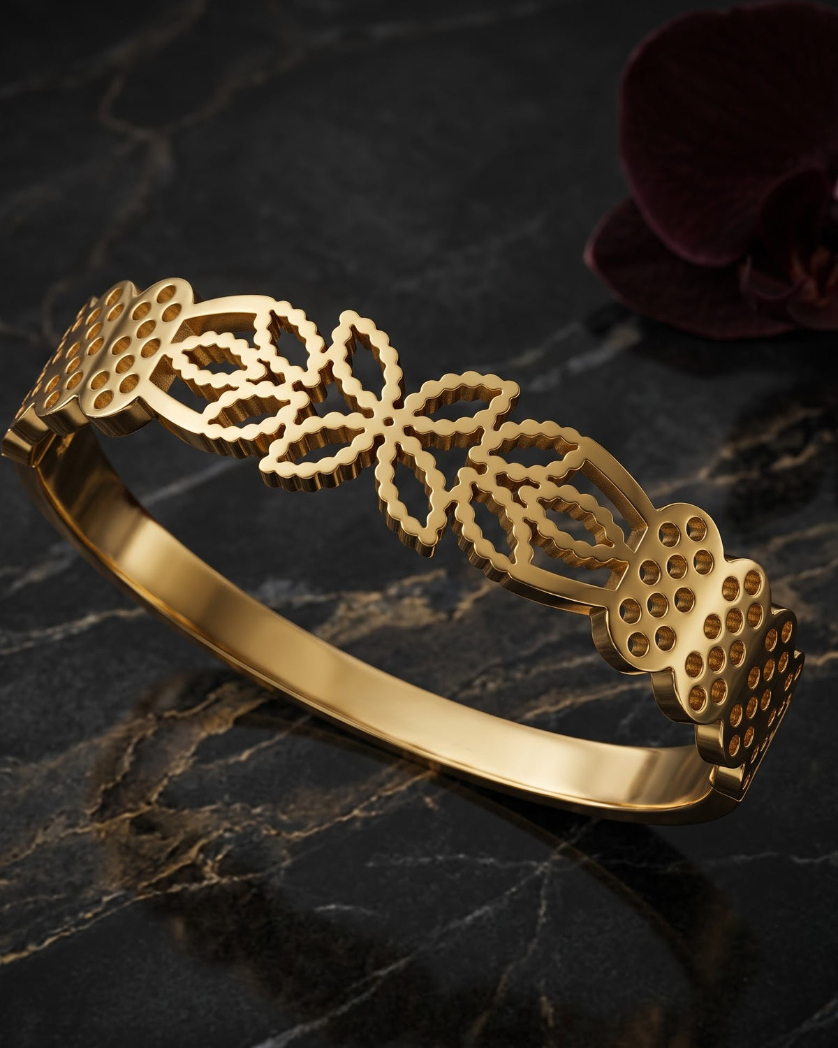 Solreth Filigree Cuff Bracelet - Hero Shot