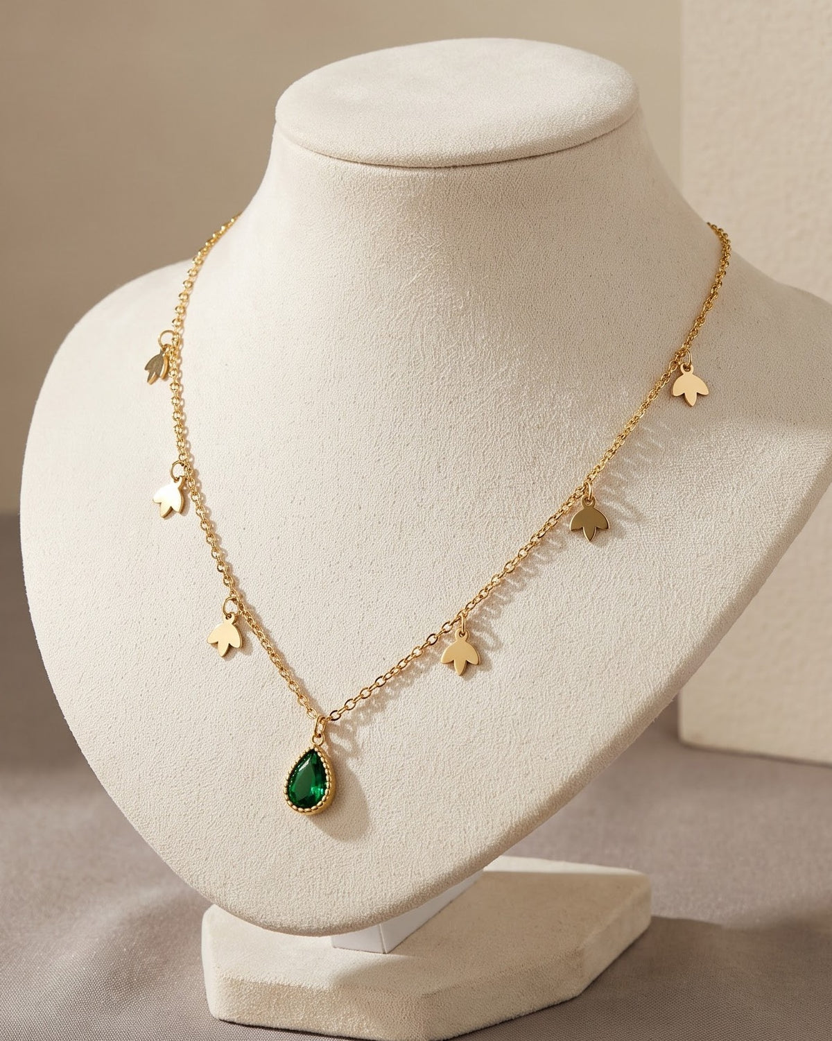 Solmeka Teardrop Pendant Necklace – Stand/Display Shot