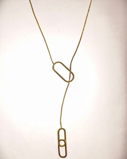 Solkeya Link Chain Necklace - Close-up detail
