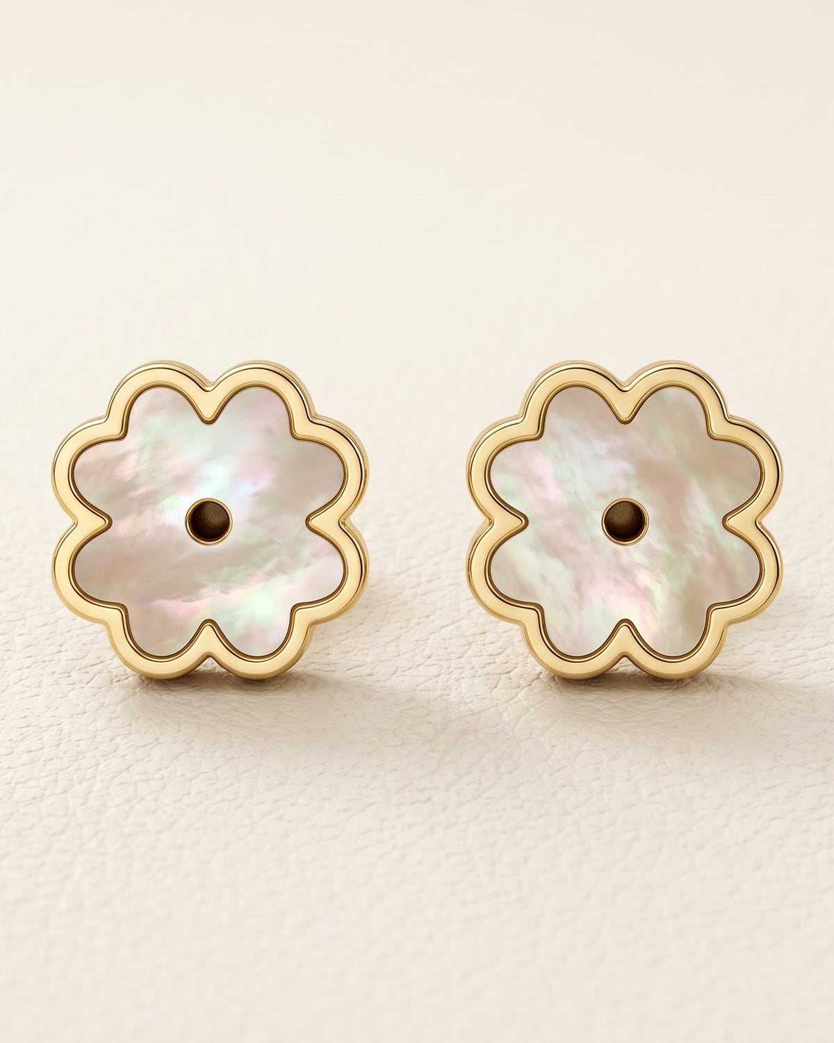 Solpia Bloom Stud Earrings - Close-up Detail