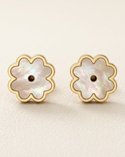 Solpia Bloom Stud Earrings - Close-up Detail