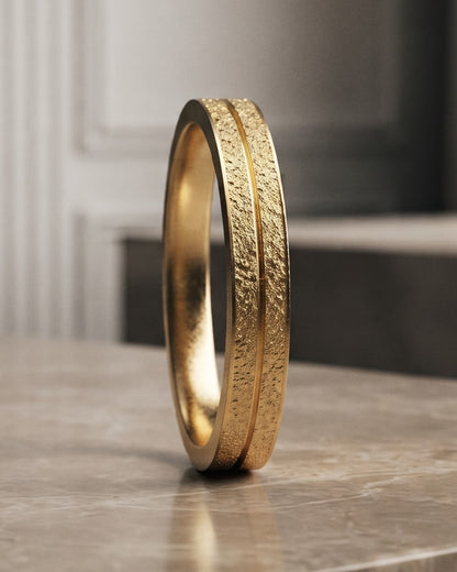 Solvara Ridge Band Ring - Hero Shot