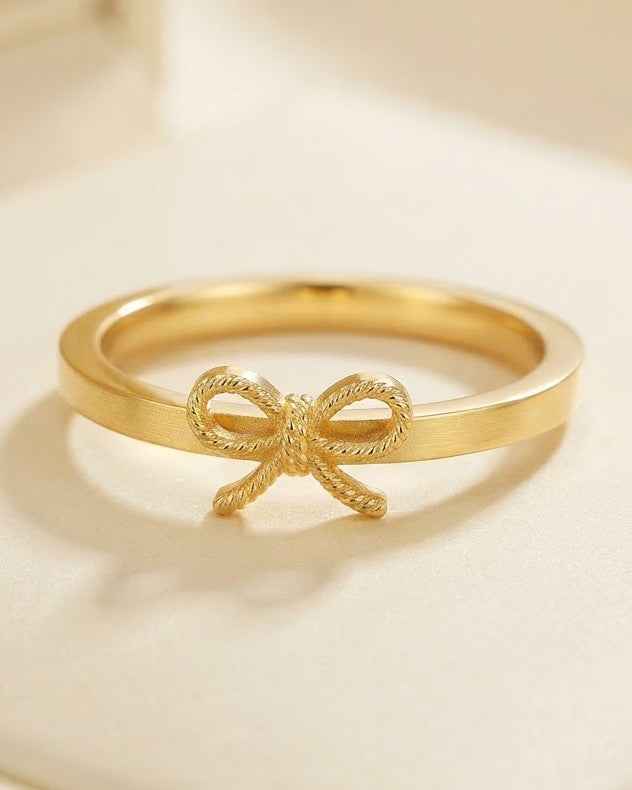 Solbrie Bow Statement Ring — cinematic shot