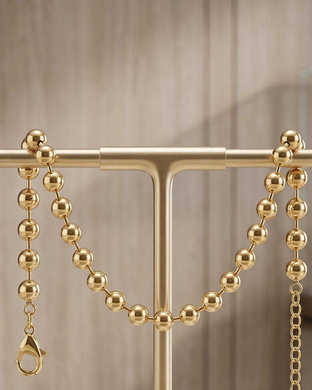 Solora Ball Chain Bracelet - Stand Display Shot