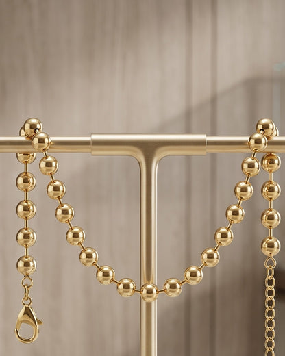 Solora Ball Chain Bracelet - Stand Display Shot