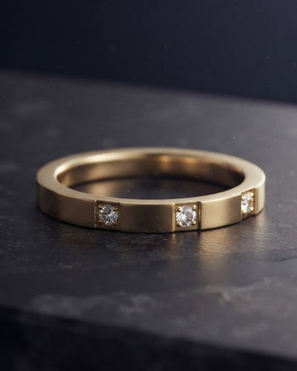 Soltira Trio Stacking Ring — hero shot
