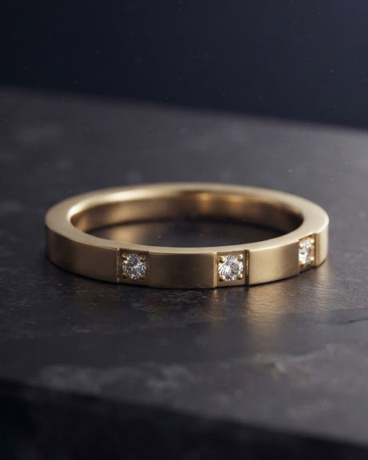 Soltira Trio Stacking Ring — hero shot