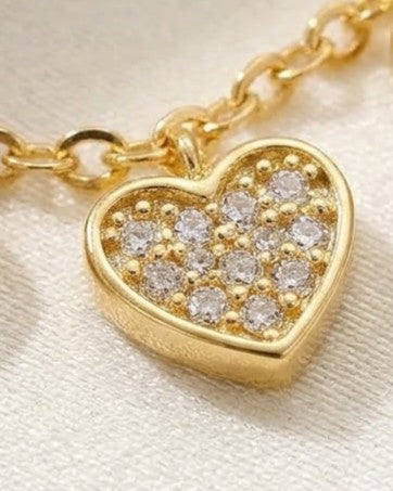 Solyven Heart Charm Chain Necklace — cinematic shot